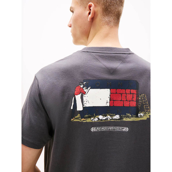 Tommy Hilfiger Ανδρική κοντομάνικη μπλούζα Back Logo Relaxed T-Shirt